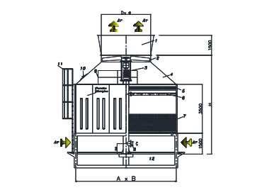 Water Cooling Tower Model TCM
