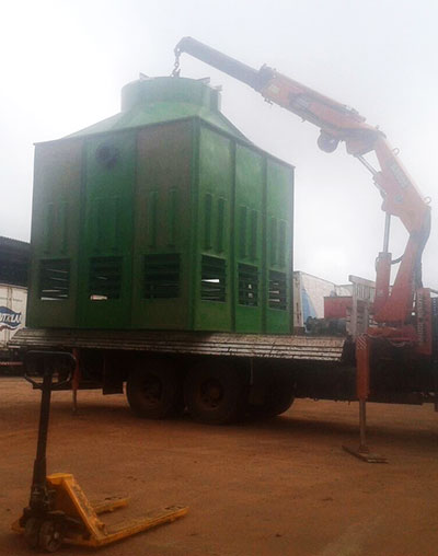 Installation of the BS Model Cooling Tower