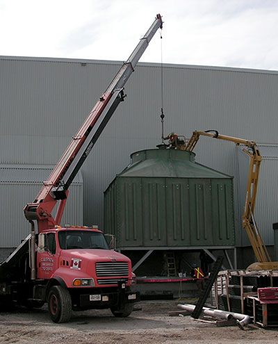 Installation of the Model TCM Cooling Tower