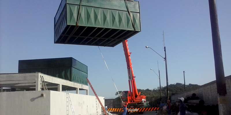 Assembly of Cooling Towers